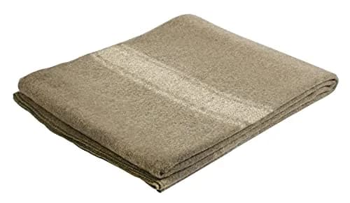 Rothco European Surplus Style Wool Blanket 1.1 lb (0.5 kg) | 66" x 90" Striped thumbnail 1