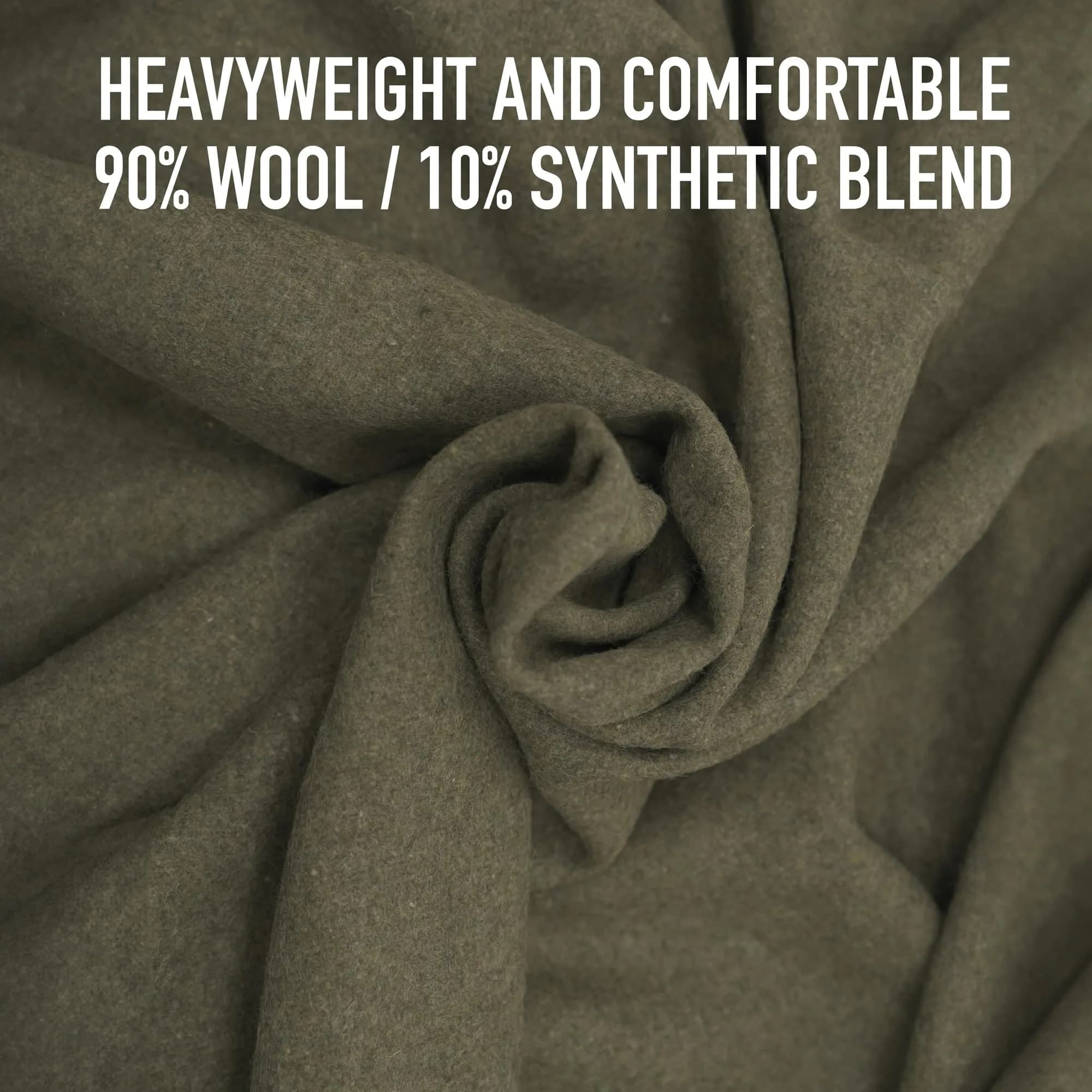 Rothco European Surplus Style Wool Blanket 1.1 lb (0.5 kg) | 66" x 90" Striped - view 2
