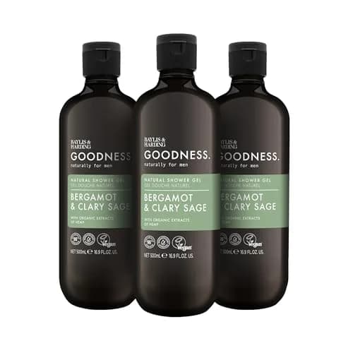 Baylis & Harding Natural Shower Gel 16.9 Fl Oz | Hemp-infused, Sulfate-Free, Vegan, Recyclable Pack thumbnail 1