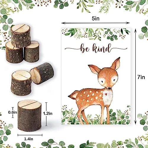 Buerhanerry Woodland Centerpieces 8 pcs | Woodland Baby Shower Table Decor thumbnail 3