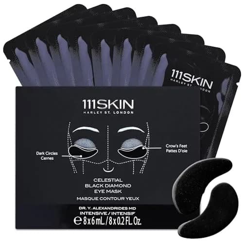 111SKIN Black Diamond Eye Mask Hydrating Under Eye Patches 8 Pairs | Brighten & Firm with Collagen & Diamond Dust thumbnail 1