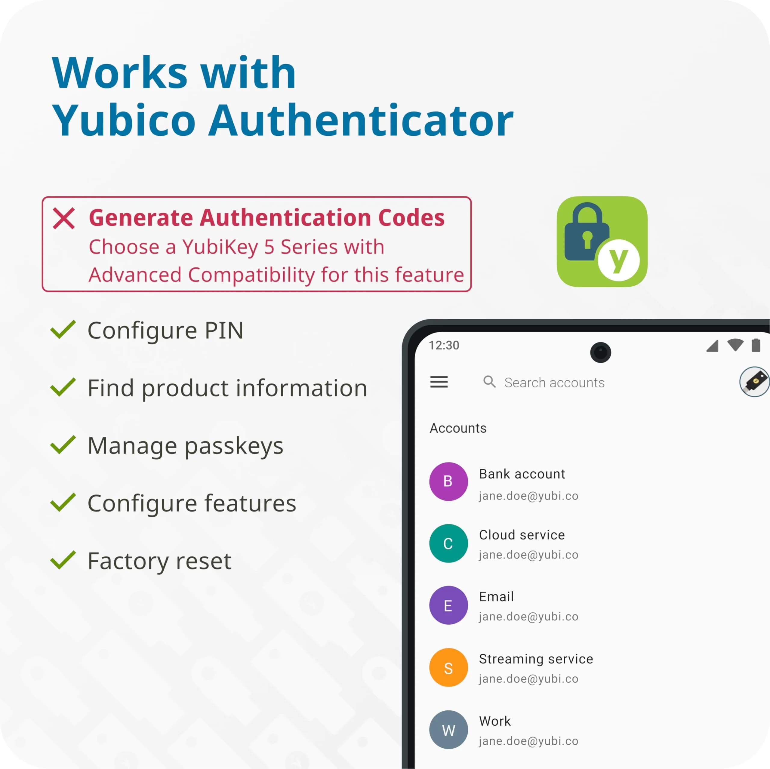 Yubico Security Key C NFC Black | Multi-Factor Authentication USB-C & NFC Passkey - view 6