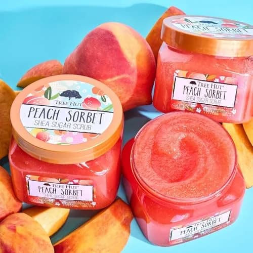 Tree Hut Shea Sugar Scrub, Peach Sorbet 18 oz | Exfoliating & Hydrating Body Scrub for All Skin Types thumbnail 6