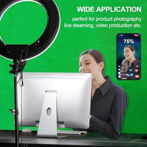 EMART 8x10ft (2.4x3m) Green Screen Backdrop, Photography Greenscreen Background Cloth with Rod Pocket & Clips thumbnail 8