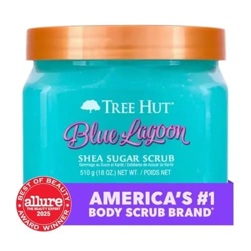 Tree Hut Shea Sugar Scrub, Blue Lagoon, 18 oz | Oceanic Benefits & Hydration thumbnail 3