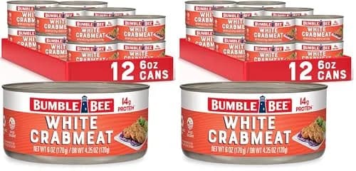 Bumble Bee White Crabmeat 6 oz | Ready to Eat, 14g Protein, Gluten Free, Pack of 12 thumbnail 1