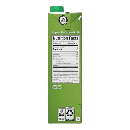 Pacific Foods Organic Mushroom Broth 32 Fl Oz (Pack of 2) | Vegan, Gluten-Free & Kosher thumbnail 7