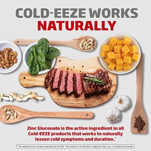 Cold-Eeze Plus Cold & Flu Zinc Lozenges 25 Count | Natural Mixed Berry, Homeopathic Relief, Shortens Cold Duration thumbnail 3