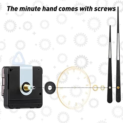 Jadive 2 Pcs Clock Movement Long Shaft | Fit for 24'' Clock, 32.5mm Shaft, DIY Repair thumbnail 4