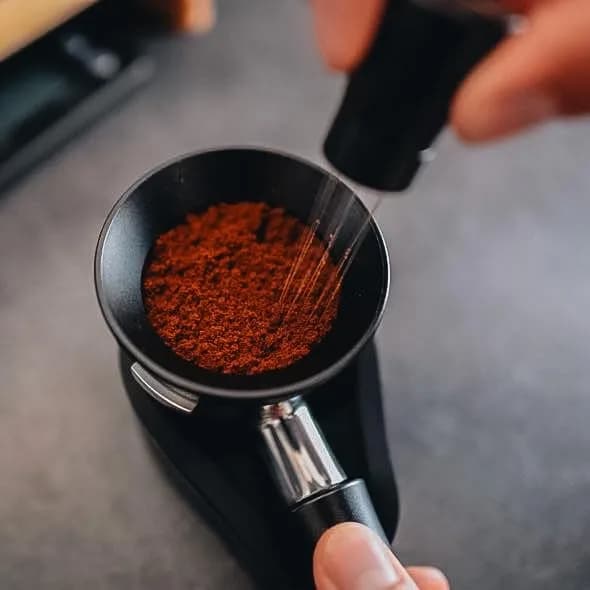 Normcore 54mm Magnetic Dosing Funnel V2 - Espresso Coffee Dosing Ring - 18mm Anodized Aluminum with 8 Neodymium Magnets Fits 54mm Breville Portafilter thumbnail 5