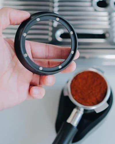 Normcore 54mm Magnetic Dosing Funnel V2 - Espresso Coffee Dosing Ring - 18mm Anodized Aluminum with 8 Neodymium Magnets Fits 54mm Breville Portafilter thumbnail 3