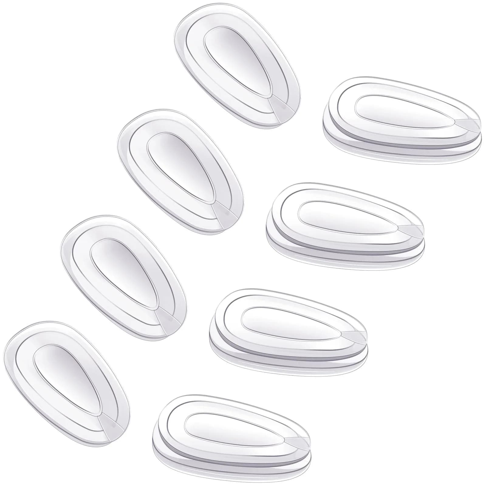 Mryok Replacement Nosepieces for Oakley Wingfold EVR EVS | Rubber Nosepads 4 Pairs
