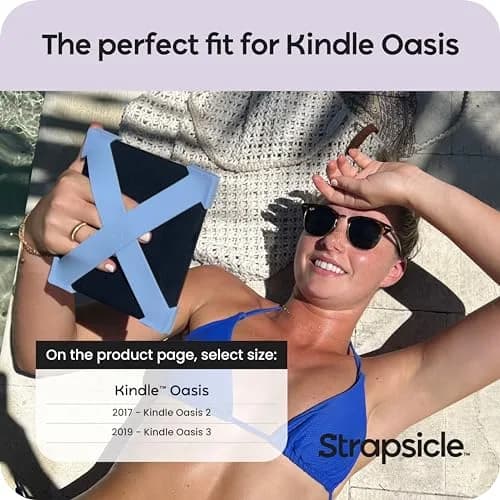 Strapsicle Hand Straps for Kindle Oasis (Pack of 2) | Comfortable Reading Grip, Soft Silicone, Snug Fit thumbnail 3