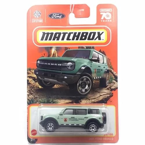 Matchbox 1:64 Scale Die-Cast Metal Ford Bronco (Mint Green) | Collectible Kids Toy thumbnail 1