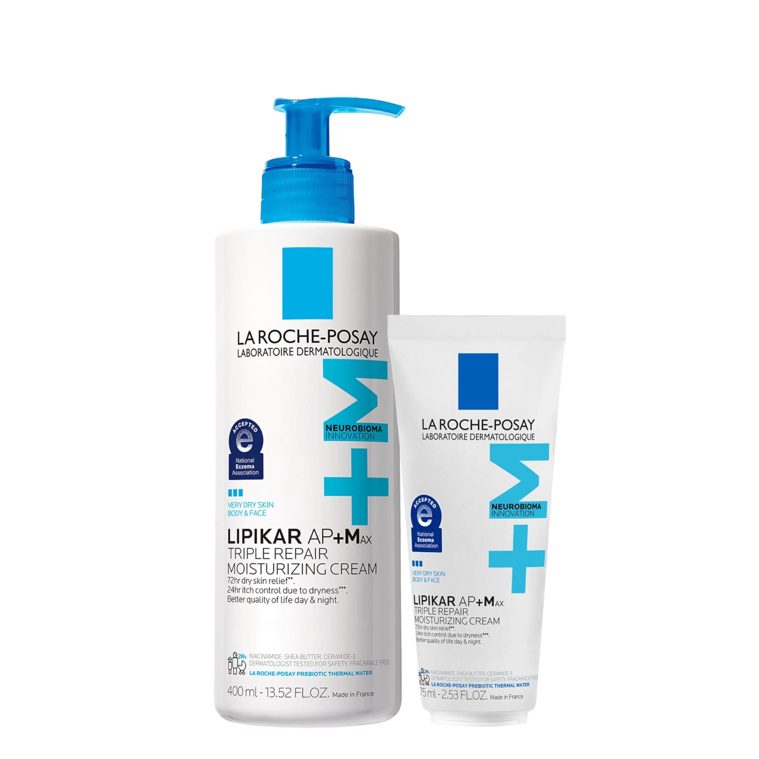 La Roche-Posay Lipikar AP+MAX Triple Repair Moisturizing Body Cream 200ml (6.76 Fl Oz) | Clinically Proven Dry Skin Relief — 8.03 Fl Oz
