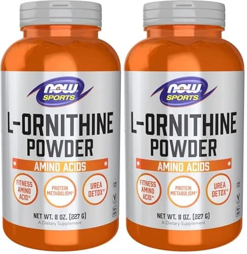 NOW L-Ornithine Powder 816 g (16 oz Pack of 2) | Supports Protein Metabolism & Urea Detox thumbnail 1