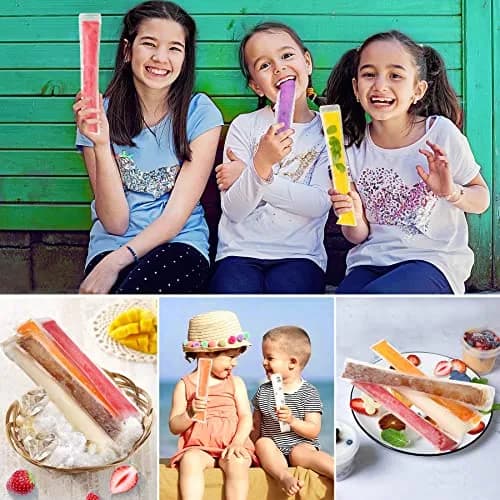 FEBSNOW Disposable Ice Pop Bags with Funnel, 160 Pcs (19cm x 5cm) | BPA-Free Plastic for Healthy Homemade Frozen Treats thumbnail 6