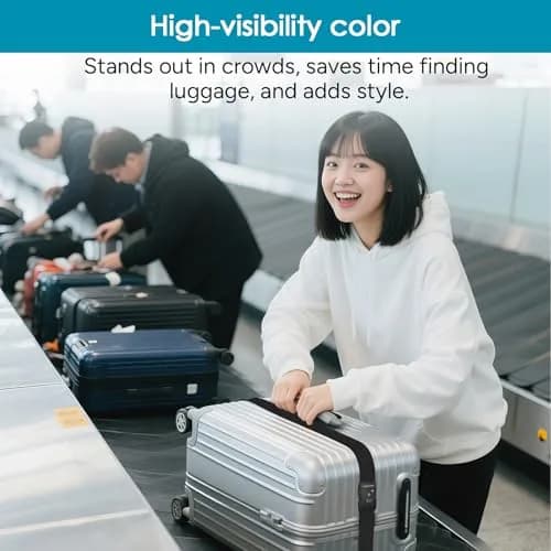Travel Inspira Luggage Straps for Suitcases with TSA Lock | Heavy Duty, TSA Approved, Adjustable (7.72 × 3.78 × 2.40 inches) thumbnail 4