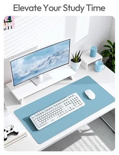 YSAGi PU Leather Desk Protector 80cm x 40cm (31.5" x 15.8") | Waterproof Writing Pad for Office and Home thumbnail 6