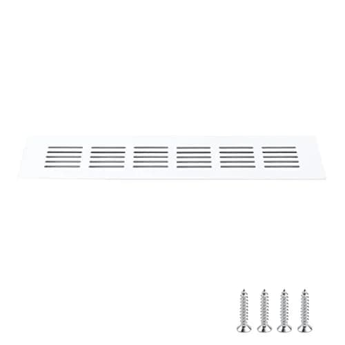 Geesatis Air Vent Covers, 2Pack White, Fits 8.6'' x 1.3" Duct Openings | Rust-Proof Aluminum thumbnail 8