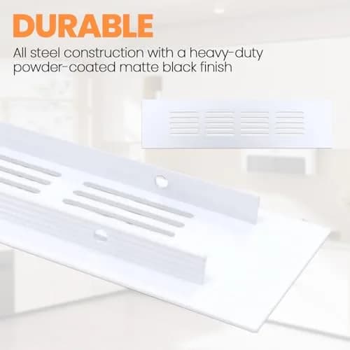 Geesatis Air Vent Covers, 2Pack White | Rust-Proof Aluminum Ventilation Grilles thumbnail 3