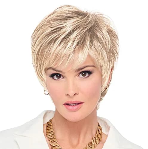 Raquel Welch Fierce And Focused Hand Tied Short Bob Wig 22in RL16/22 Iced Sweet Cream | Chic, Heat-Friendly Synthetic thumbnail 1