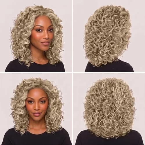 Hair u wear Raquel Welch Spiral Curls Wig, Mid-Length Blonde, Cap Size Average, Heat Friendly Synthetic Fiber thumbnail 4