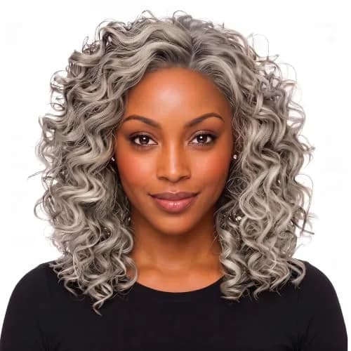 Hair u wear Raquel Welch Spiral Curls Mid-Length Blonde Wig, CLICK CLICK FLASH | Playful Layered Bob with Heat-Friendly Synthetic Fiber thumbnail 1