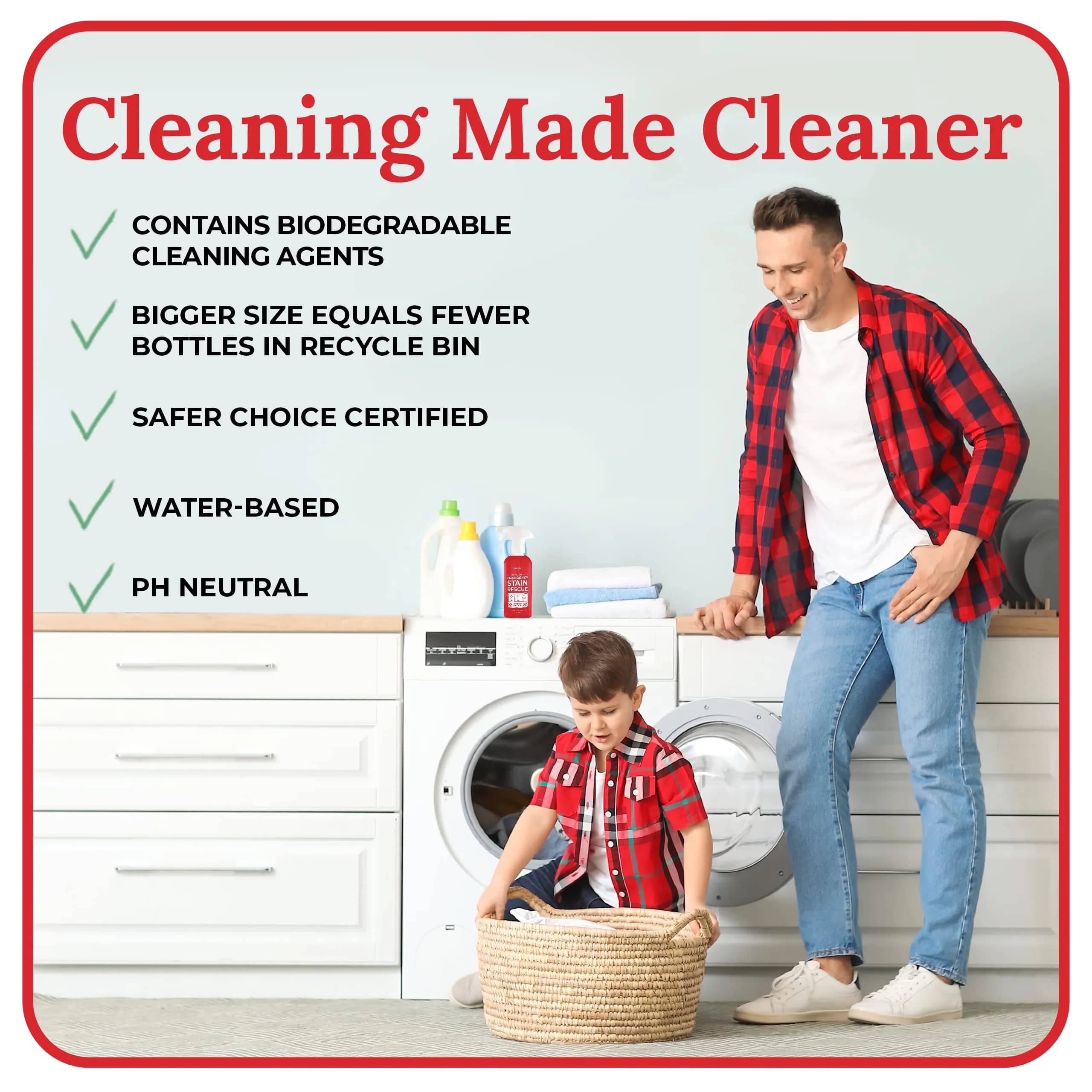 Emergency Stain Rescue Stain Remover Spray 473ml (16 Fl Oz) | Versatile Fabric & Upholstery Cleaner - view 6