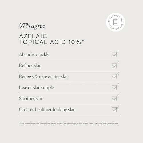 Naturium Azelaic Topical Acid 10% Serum 2 oz (59ml) | Balances Oil, Improves Tone with Niacinamide & Vitamin C thumbnail 3