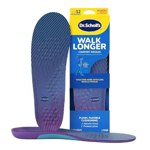 Dr. Scholl's Walk Longer Shoe Insoles for Women | All-Day Support, 1 Pair | Supports Feet & Legs thumbnail 1