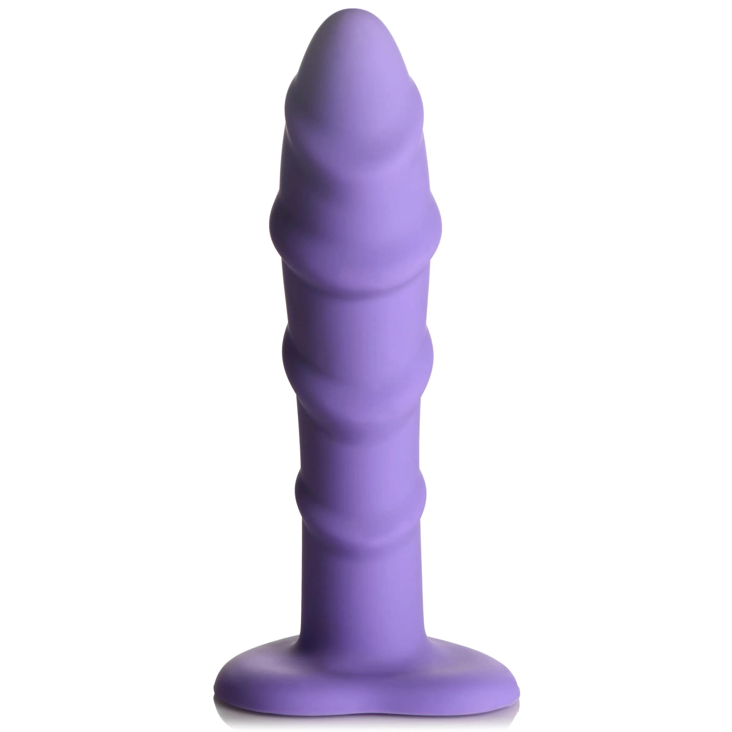 CURVE TOYS Simply Sweet Swirl Silicone Dildo 17.78cm (7in) | Ribbed for Enhanced Pleasure