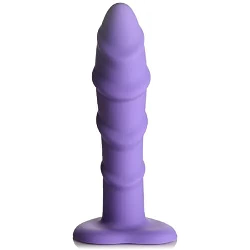 CURVE TOYS Simply Sweet Swirl Silicone Dildo 17.78cm (7in) | Ribbed for Enhanced Pleasure thumbnail 1