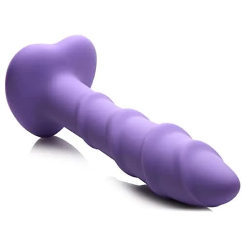 CURVE TOYS Simply Sweet Swirl Silicone Dildo 17.78cm (7in) | Ribbed for Enhanced Pleasure thumbnail 4