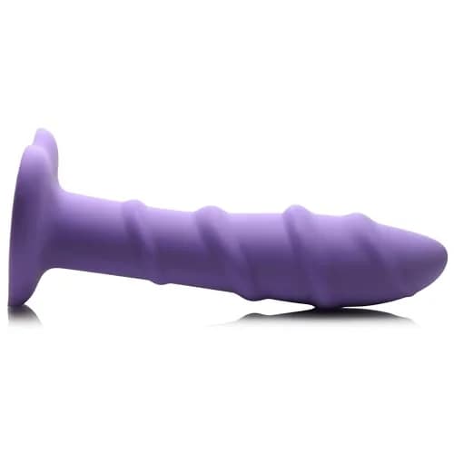 CURVE TOYS Simply Sweet Swirl Silicone Dildo 17.78cm (7in) | Ribbed for Enhanced Pleasure thumbnail 5