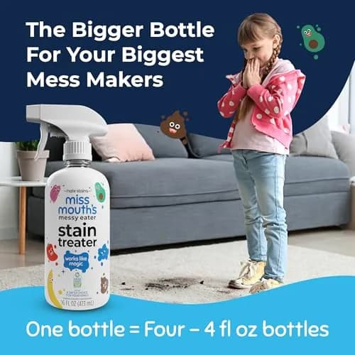Miss Mouth's Messy Eater Stain Treater Spray 473ml (16 Fl Oz) | EPA Safer Choice Certified Laundry Stain Remover thumbnail 2