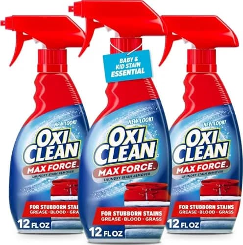 OxiClean Max Force Laundry Stain Treater Spray 36 Fl Oz (1.06 L) | Fights Dried-In Stains for 7 Days thumbnail 1