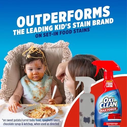OxiClean Max Force Laundry Stain Treater Spray 36 Fl Oz (1.06 L) | Fights Dried-In Stains for 7 Days thumbnail 5