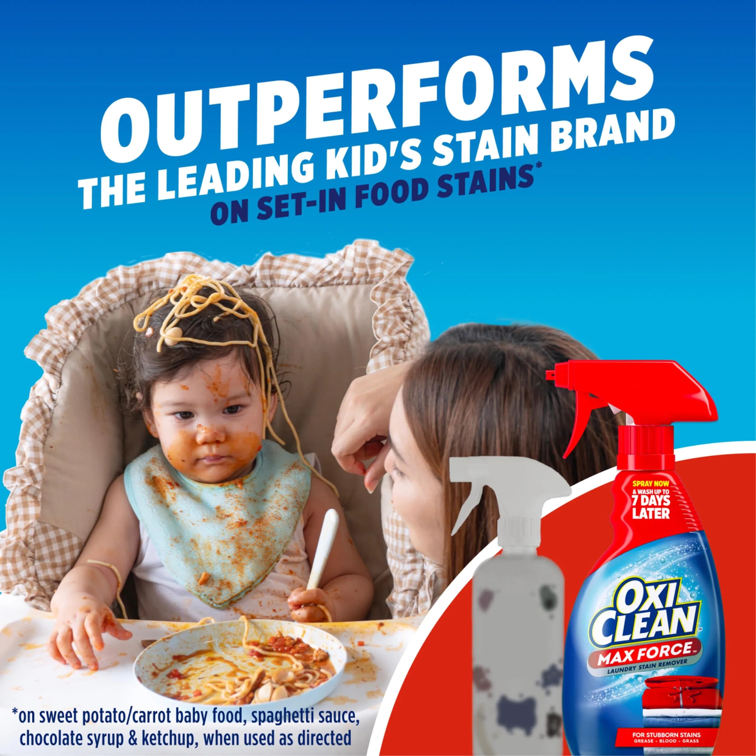 OxiClean Max Force Laundry Stain Treater Spray 36 Fl Oz (1.06 L) | Fights Dried-In Stains for 7 Days - view 5