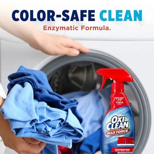 OxiClean Max Force Laundry Stain Treater Spray 36 Fl Oz (1.06 L) | Fights Dried-In Stains for 7 Days thumbnail 7