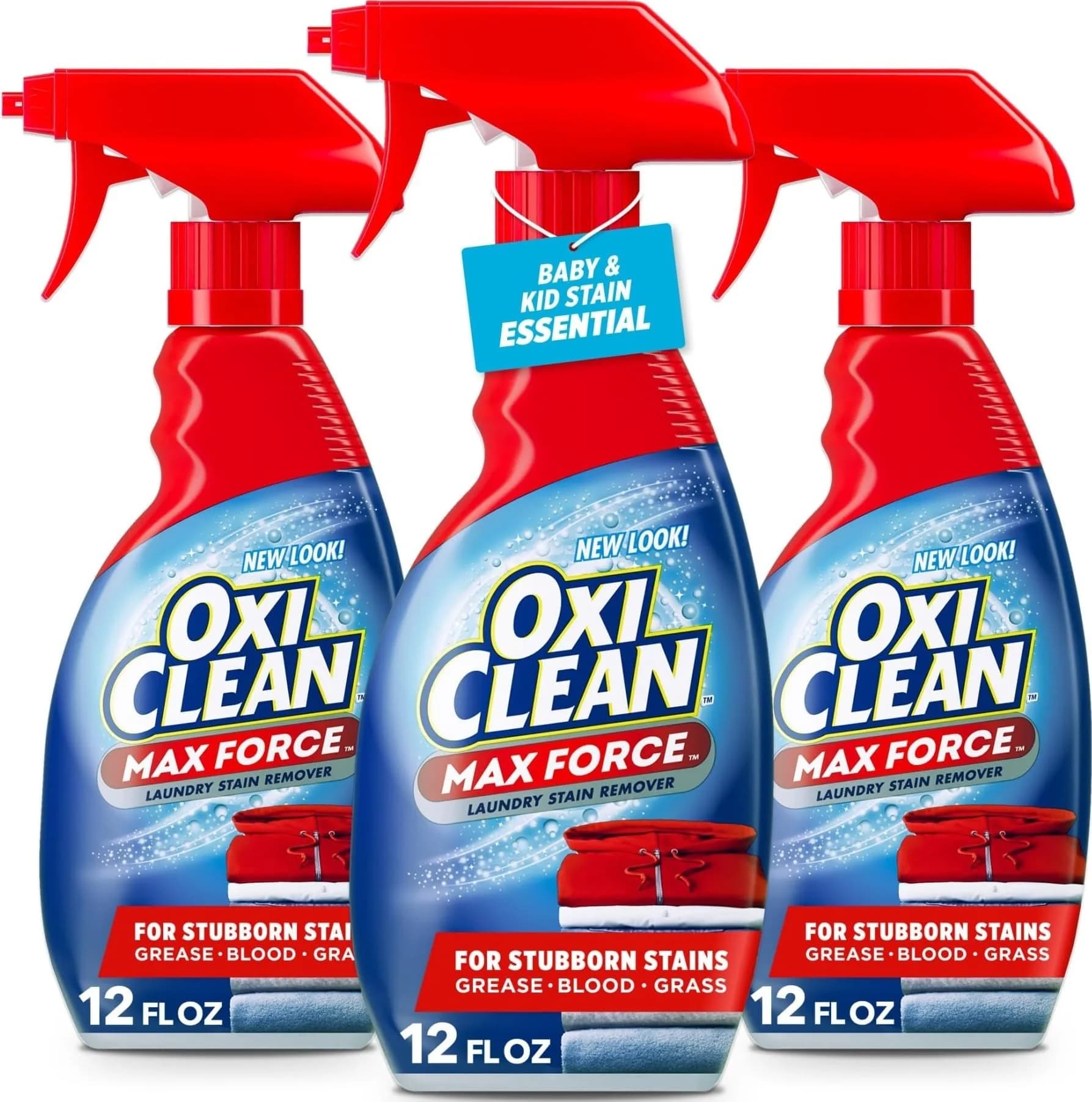 OxiClean Max Force Laundry Stain Treater Spray 36 Fl Oz (1.06 L) | Fights Dried-In Stains for 7 Days