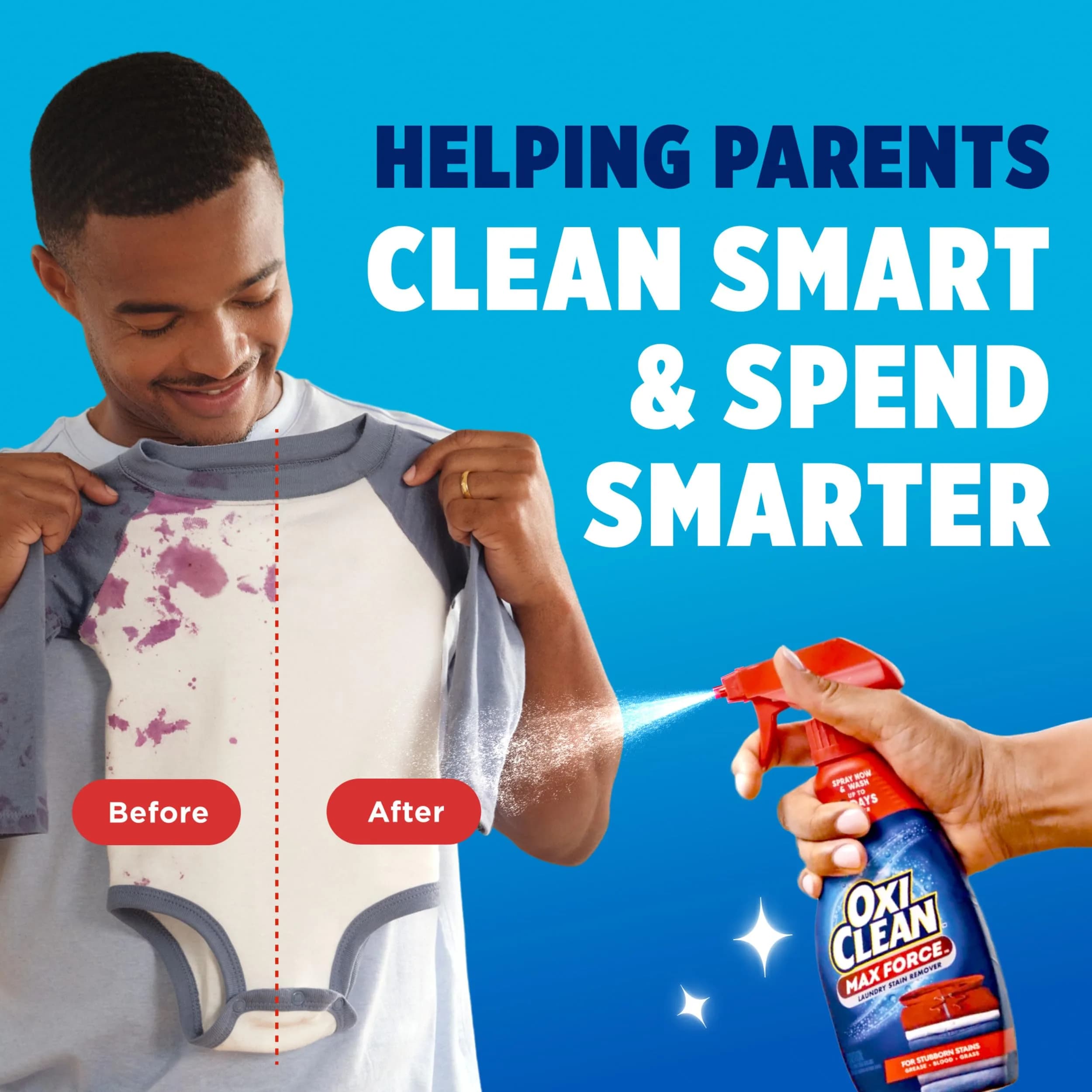 OxiClean Max Force Laundry Stain Treater Spray 36 Fl Oz (1.06 L) | Fights Dried-In Stains for 7 Days - view 9