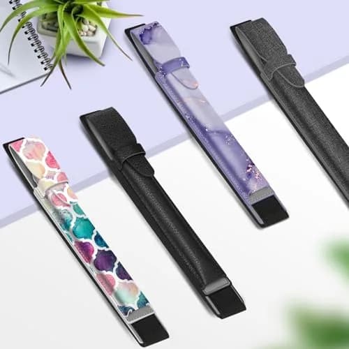 Fintie Grey PU Leather Pencil Holder for reMarkable 2/BOOX/Scribe Pen | Stylus Pouch with Elastic Band Strap thumbnail 7