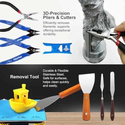 Mintion 82PCS 3D Printer Tool Kit with Case for Print Removal, Cleaning & Repair | 3D Printer Accessories thumbnail 3