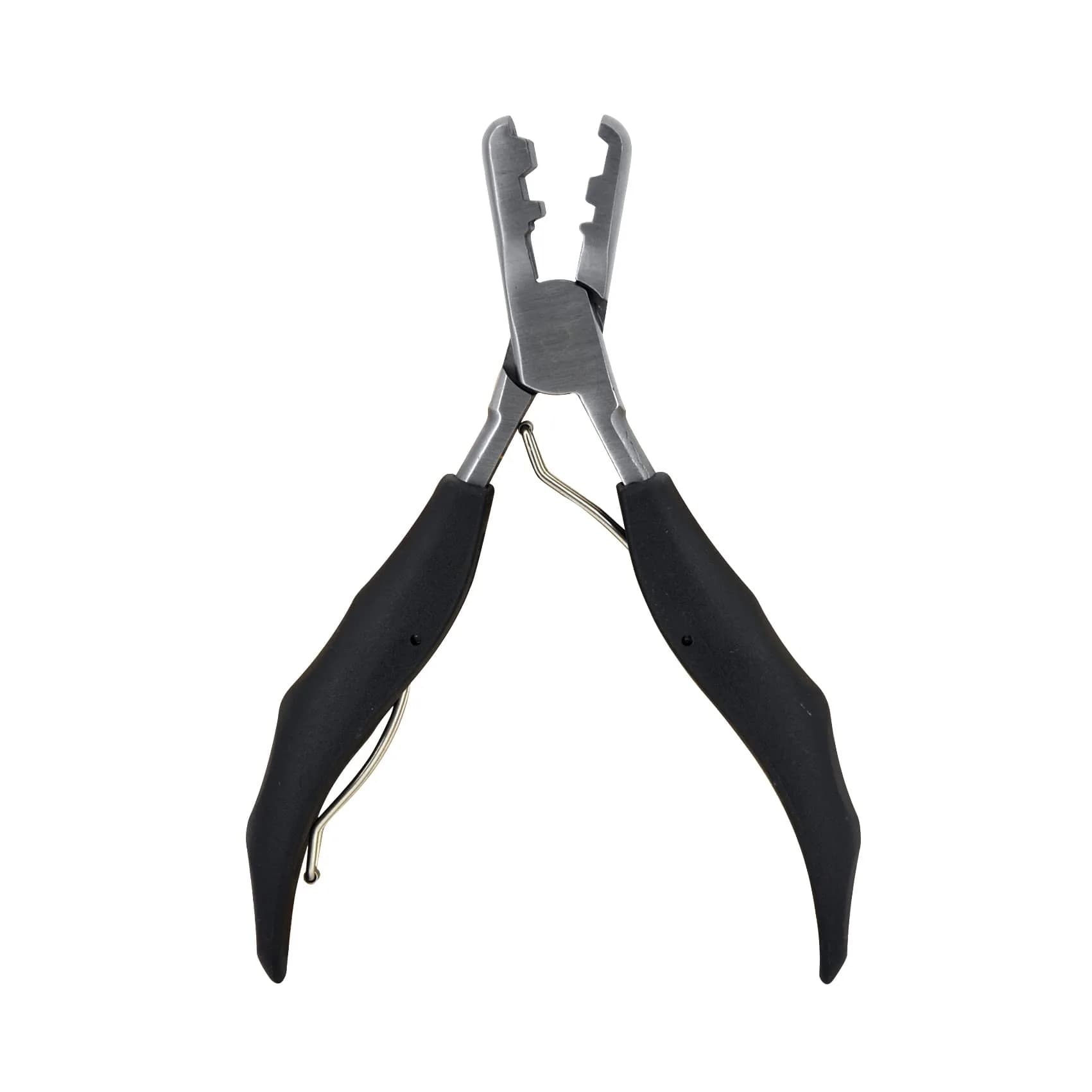 coloryoung Fusion Bond Crusher Tool for Keratin Hair Extensions 14cm | Flat Tip Pre-Bonded Hair Extension Pliers — 3 Holes Jaw