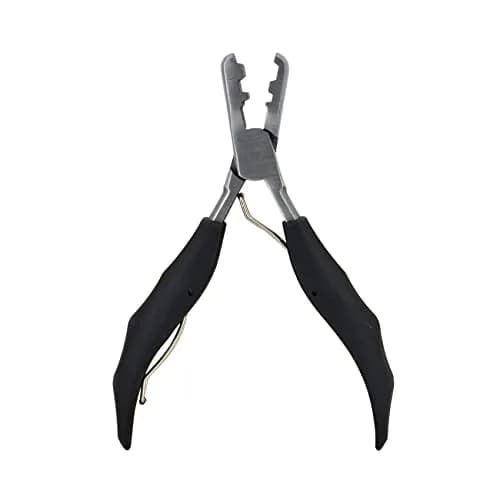 coloryoung Fusion Bond Crusher Tool for Keratin Hair Extensions 14cm | Flat Tip Pre-Bonded Hair Extension Pliers thumbnail 1