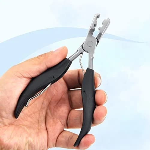 coloryoung Fusion Bond Crusher Tool for Keratin Hair Extensions 14cm | Flat Tip Pre-Bonded Hair Extension Pliers thumbnail 6