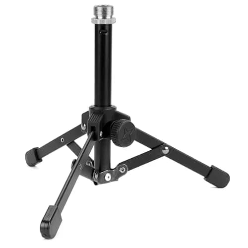 GEEKRIA Microphone Stand for Creators | Compact Desktop Tripod with Foldable Non-Slip Feet thumbnail 1