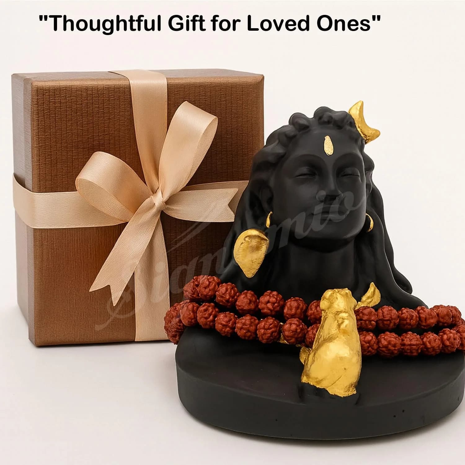 SIGNAMIO Adiyogi Shiva Statue 7.6 cm (3 Inch) Black | Religious Home & Car Decor Figurine - view 9