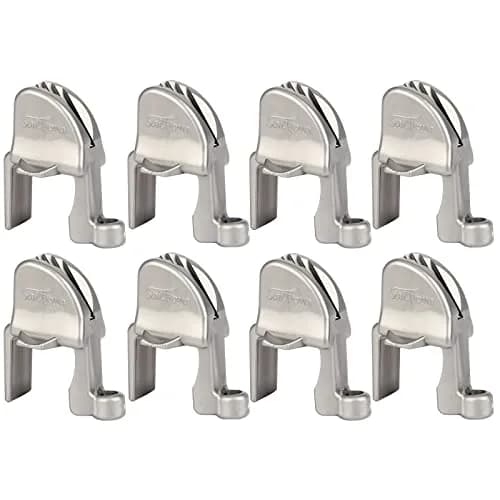 SailVoya Adjustable Pontoon Boat Fender Clips, 8 Pack | Secure 1-1.25" Square Rails thumbnail 1